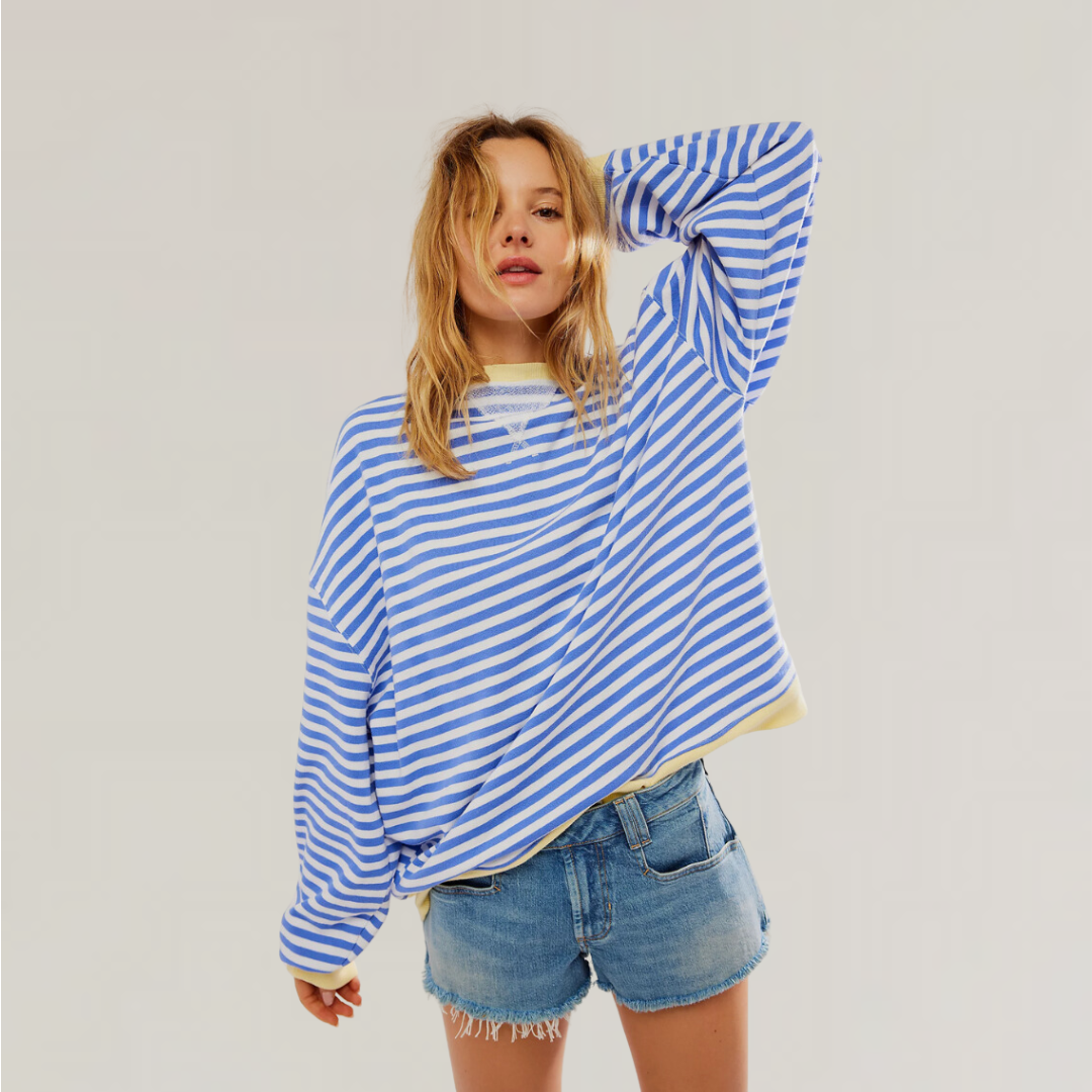 Soft cashmere sweater with rib knit