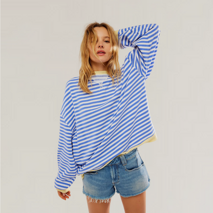 Soft cashmere sweater with rib knit