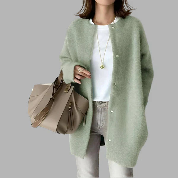 Women's Oversized Cardigan with Buttons