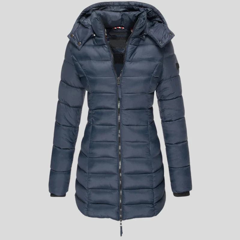 Fashionable Patchwork Jacket Hood Zipper