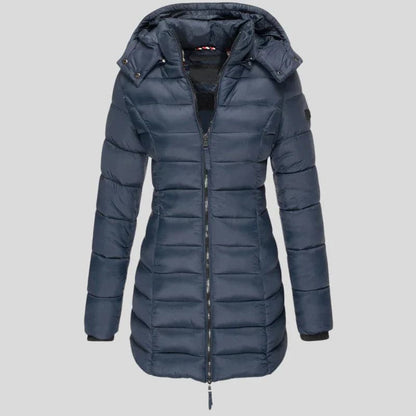 Fashionable Patchwork Jacket Hood Zipper