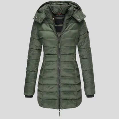 Fashionable Patchwork Jacket Hood Zipper