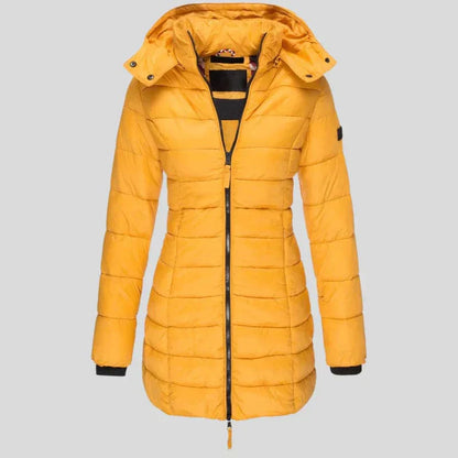 Fashionable Patchwork Jacket Hood Zipper