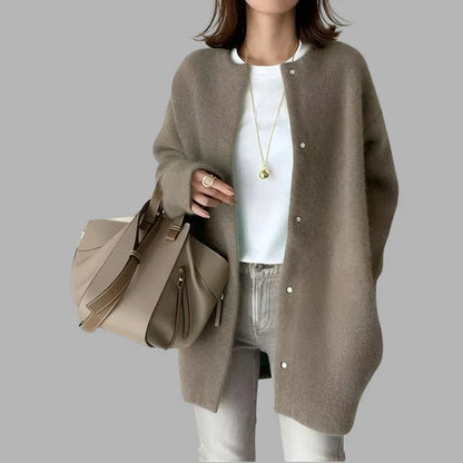 Women's Oversized Cardigan with Buttons