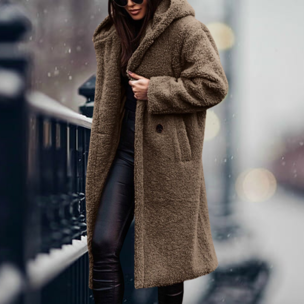 Oversized Winter Coat Long Hood Soft