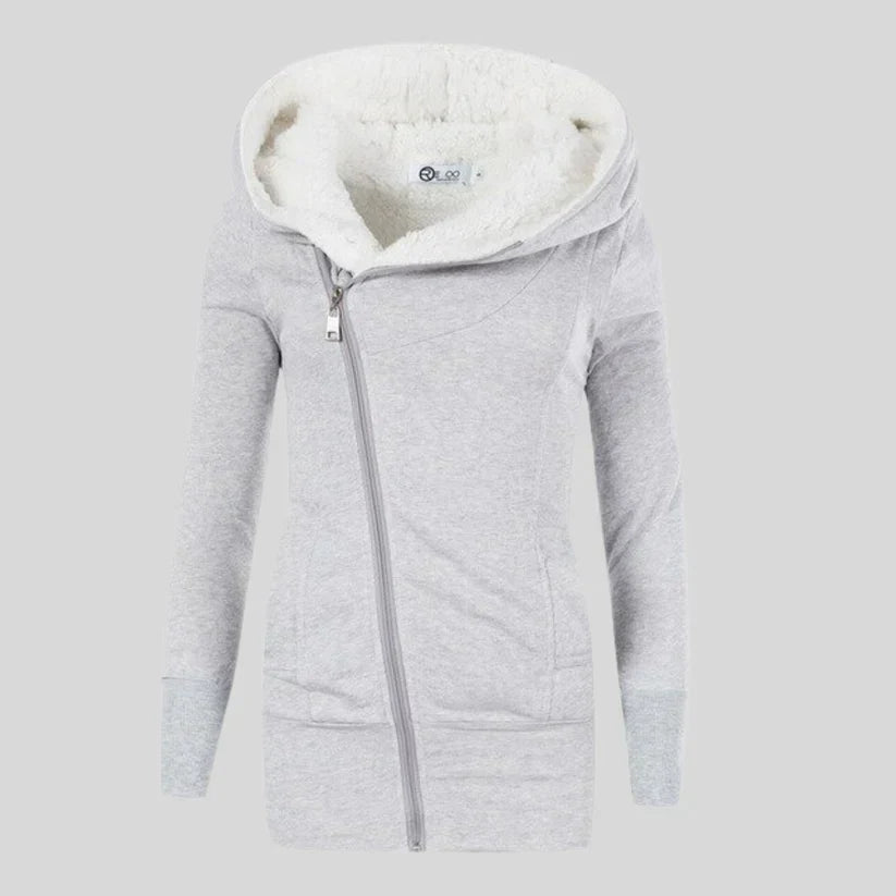 Cuddly Fleece Hooded Cardigan for Women