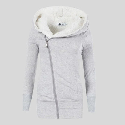 Cuddly Fleece Hooded Cardigan for Women
