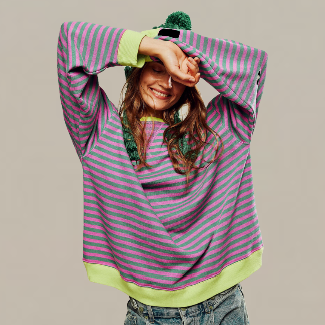 Soft cashmere sweater with rib knit
