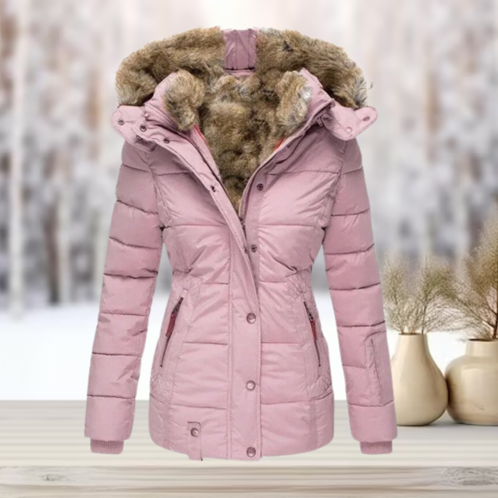 Warm Winter Jacket Women - Water-Repellent Down Parka