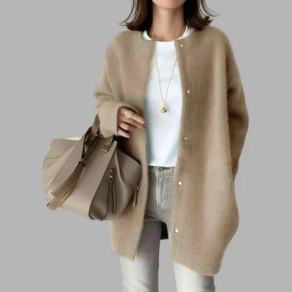 Women's Oversized Cardigan with Buttons