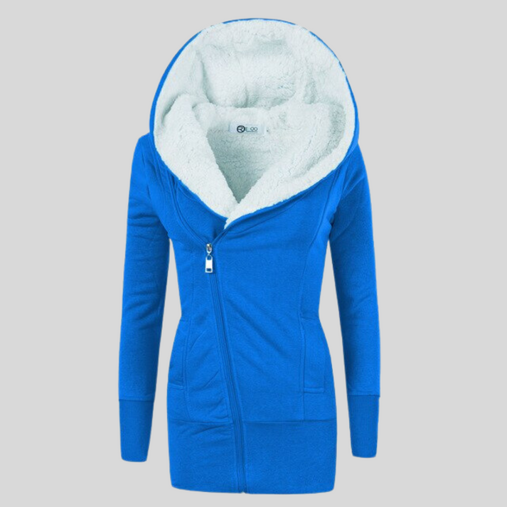 Women's Winter Jacket Hood Quick-Release