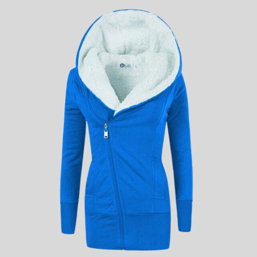 Cuddly Fleece Hooded Cardigan for Women