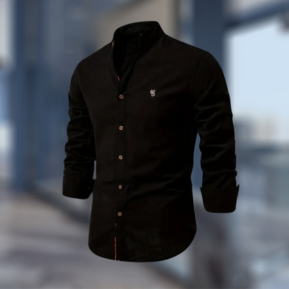 Men's Shirt Classic Modern Stand-Up Collar
