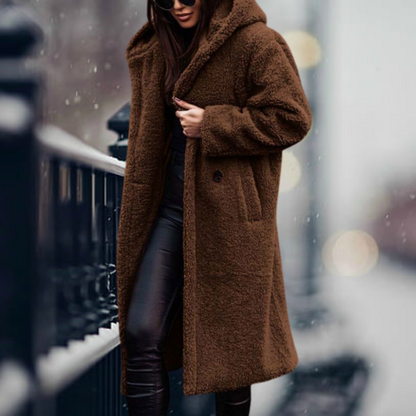 Oversized Winter Coat Long Hood Soft