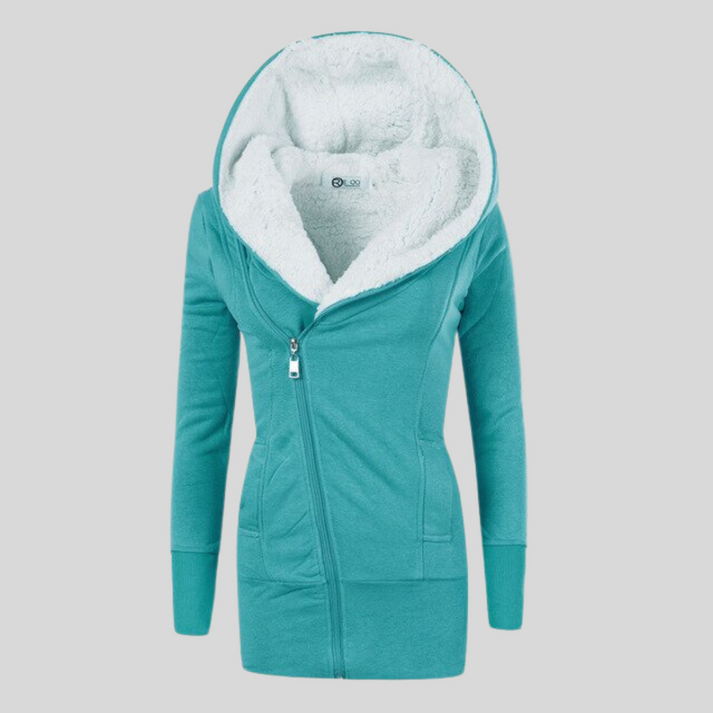 Women's Winter Jacket Hood Quick-Release