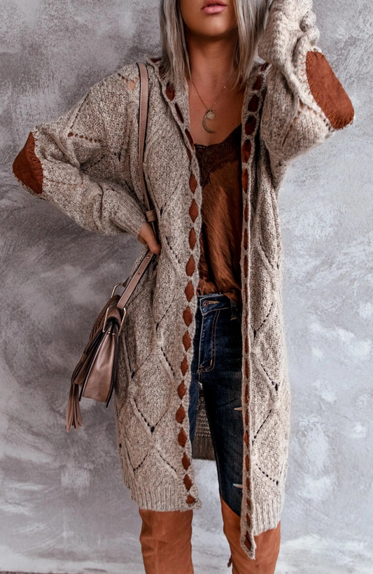 Stylische Damenhoodie Lang - IdealeKleiden