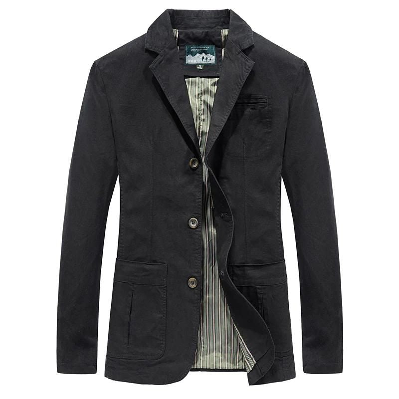 Men's Blazer Jacket Modern 3-Button Style