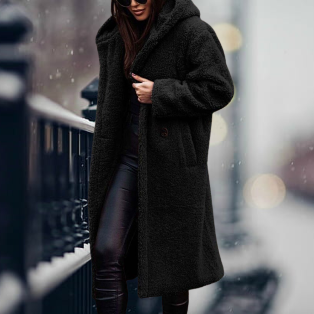 Teddy Jacket for Women Soft Fleece Hooded Warm Comfort