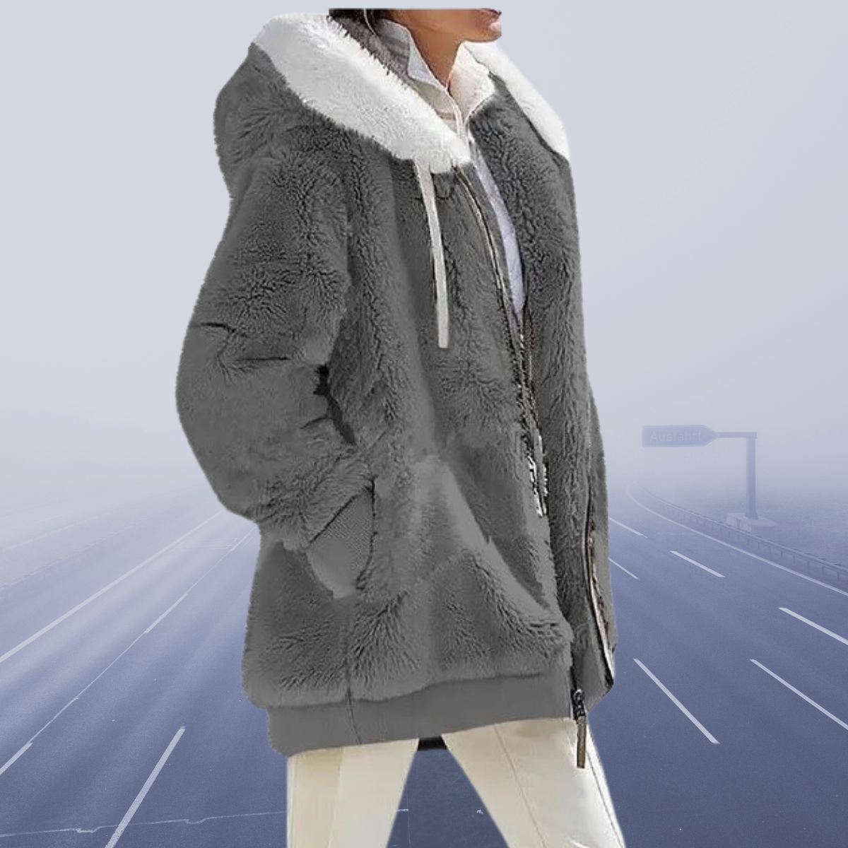 Oversized Teddy Jacket Warm Oversized