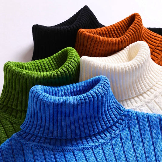 Weicher Rollkragenpullover Langarm Warm Komfortabel - IdealeKleiden