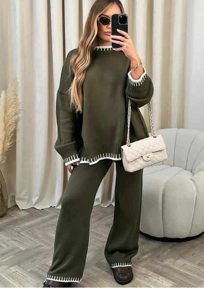 Women's Loungewear Set with Jogger Pants and Pullover