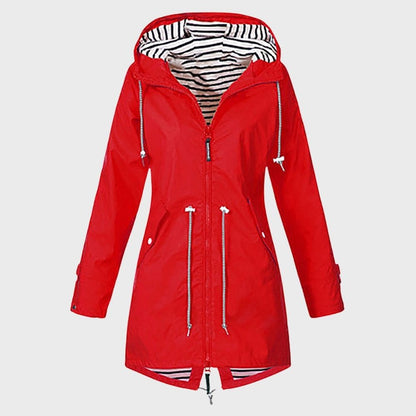 Long Rain Jacket Women Waterproof