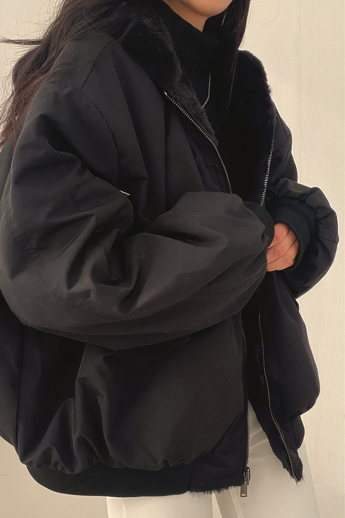 Women's Cashmere Hooded Warm Autumn Coat