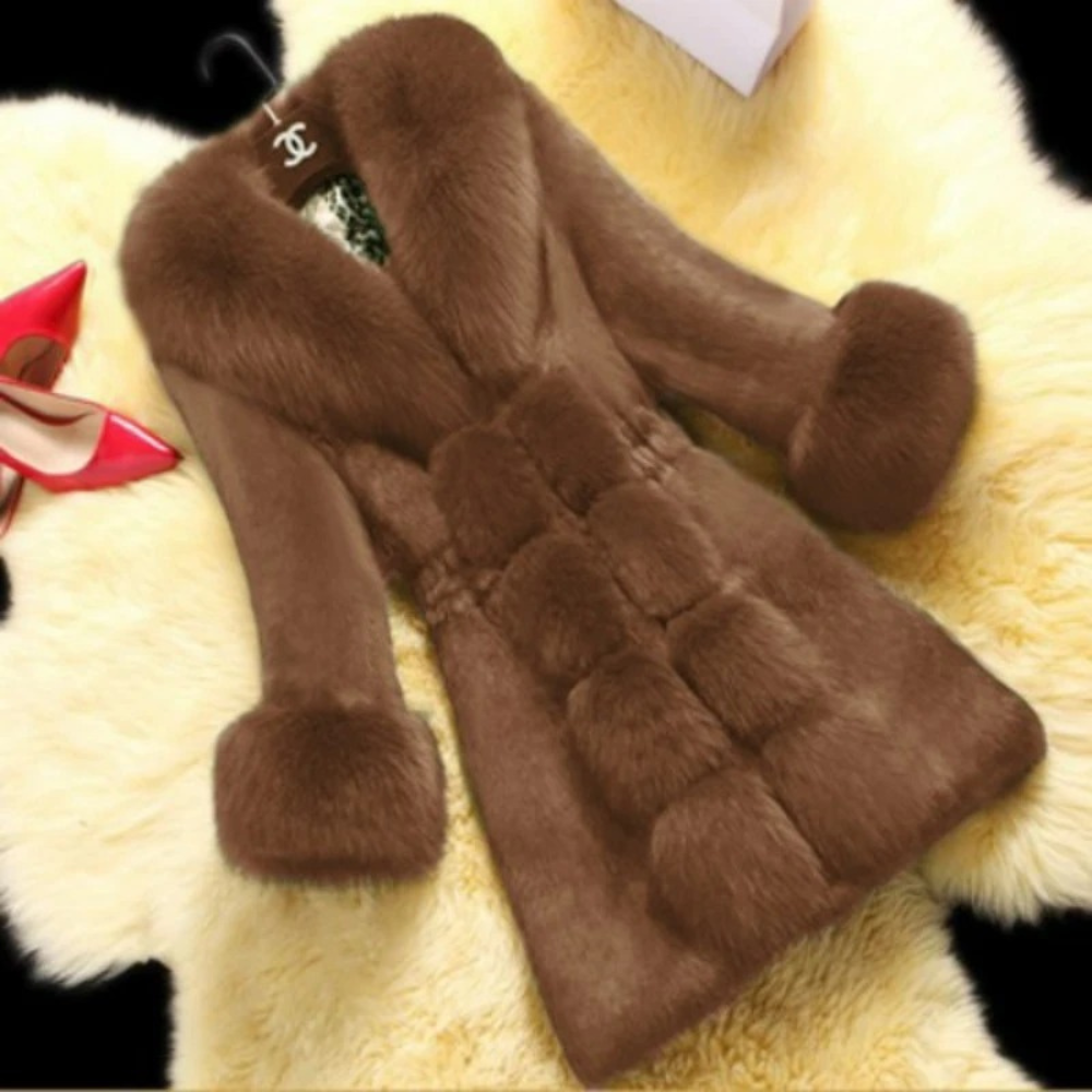 Women's Winter Coat Faux Fur Elegant