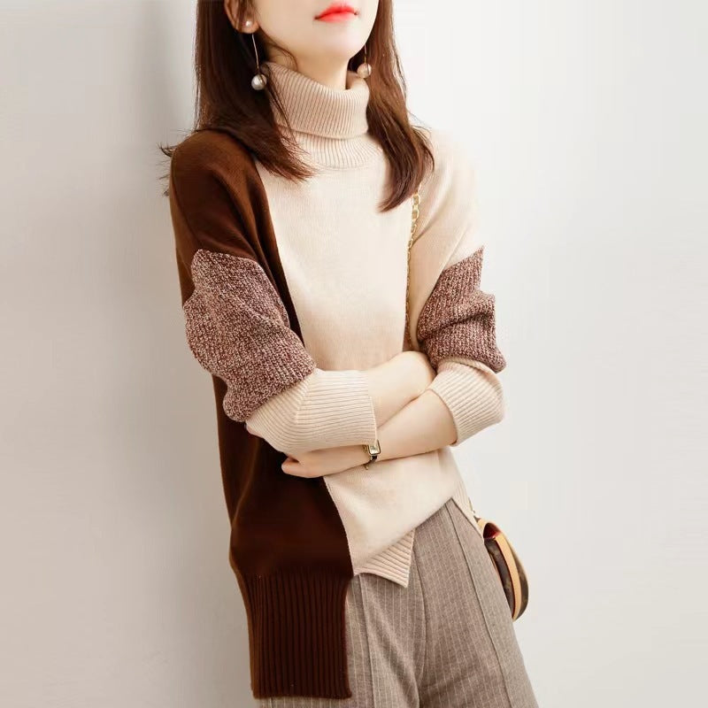 Stylish Sweaters | Turtleneck Contrast Trendy