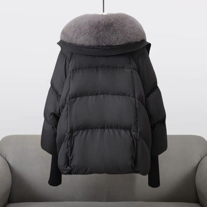 Stylische Pufferjacke Damen Glamour Look - IdealeKleiden