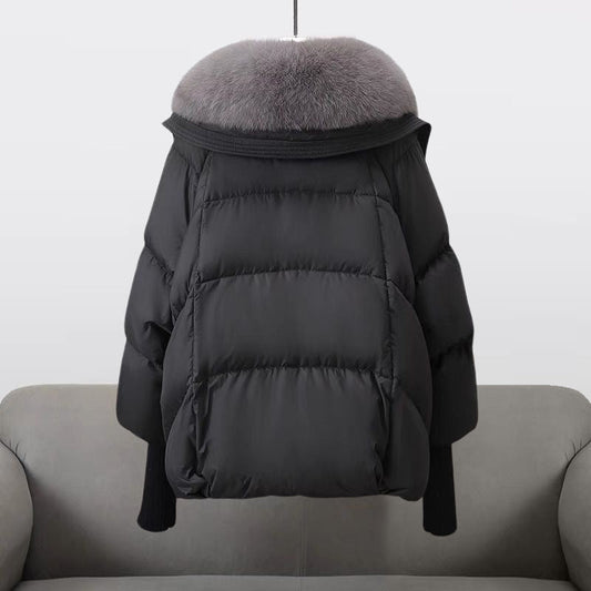 Stylische Pufferjacke Damen Glamour Look - IdealeKleiden