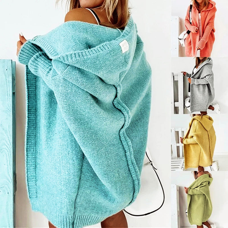 Lockere Strickcardigan Damen Oversized - IdealeKleiden