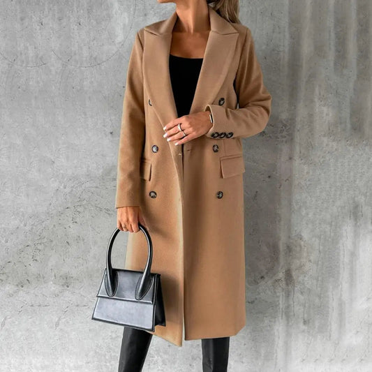 Eleganter Damen Trenchcoat Klassisch Moderner Stil - IdealeKleiden