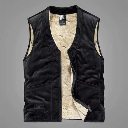 Soft Down Vest Plush Lining Women's