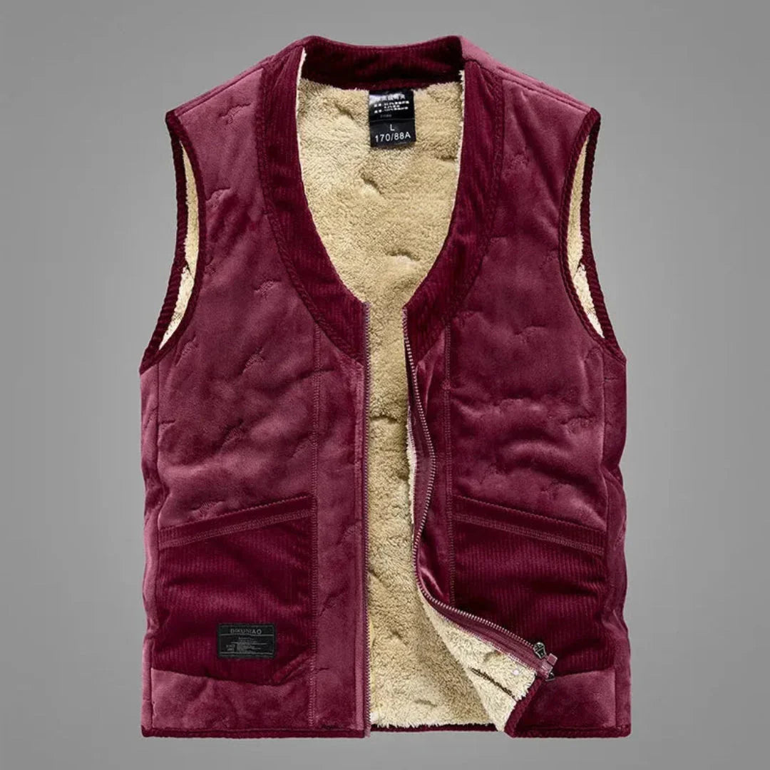 Soft Down Vest Plush Lining Women's