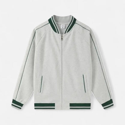 Men's Lightweight Sporty Baseball Jacket with Zipper
