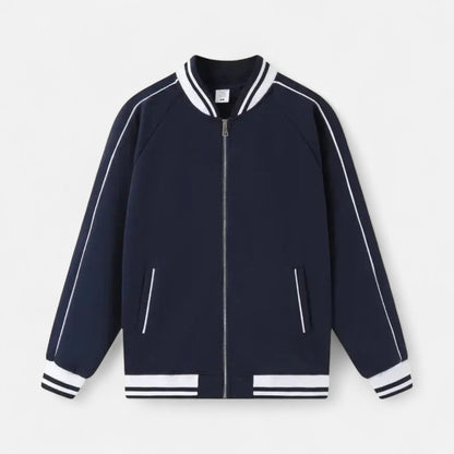 Men's Lightweight Sporty Baseball Jacket with Zipper