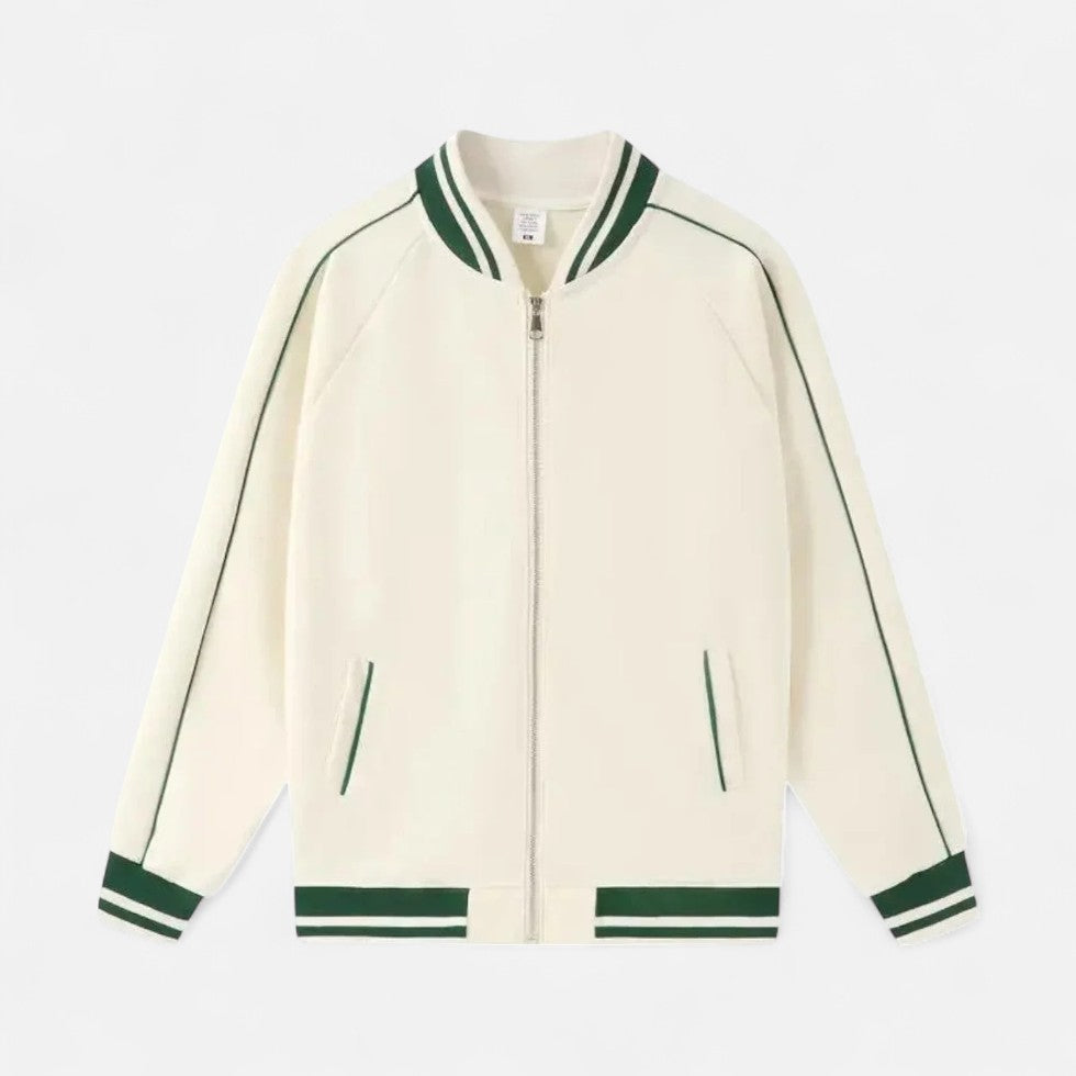Men's Lightweight Sporty Baseball Jacket with Zipper