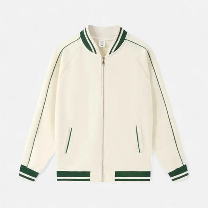 Men's Lightweight Sporty Baseball Jacket with Zipper