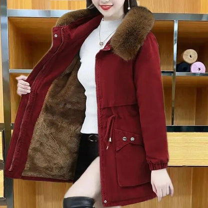 Women's Elegant Warm Vegan Winter Parka
