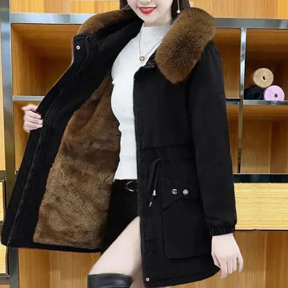 Women's Elegant Warm Vegan Winter Parka