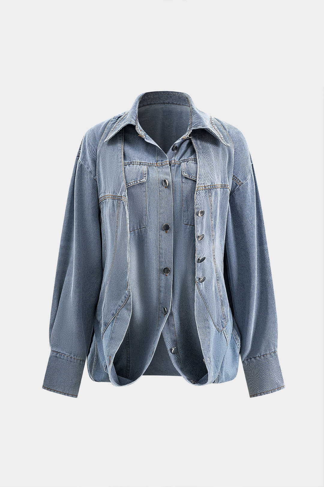 Oversized Denim Shirt Casual Comfortable