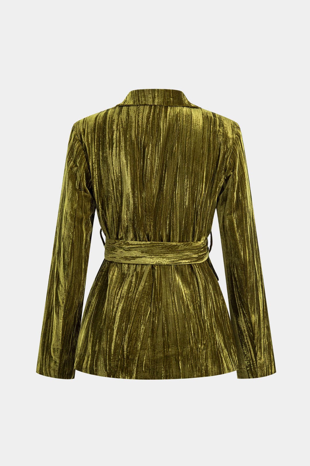 Elegante Samtjacke mit Gürtel - IdealeKleiden