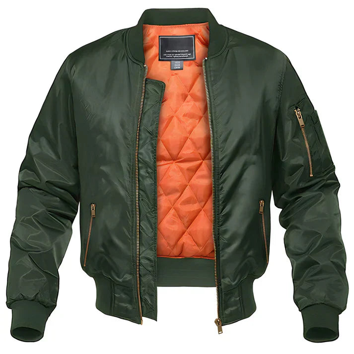 Vick - Aviator Bomber Jacket Leather Look
