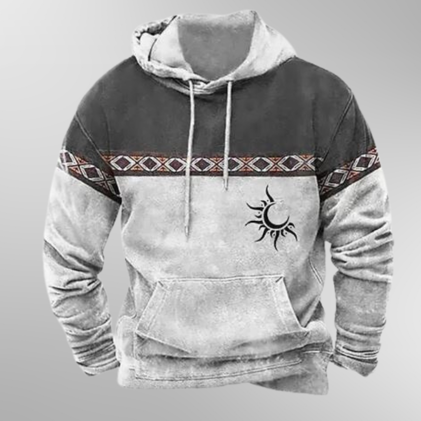 Cozy Hoodie for Men - Vintage Style Pullover