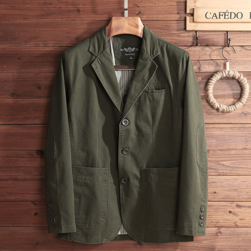 Men's Vintage Style Single-Breasted Parka