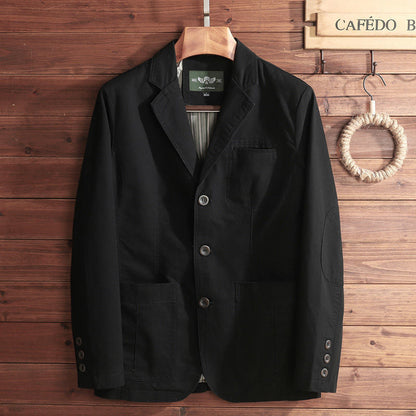 Men's Vintage Style Single-Breasted Parka