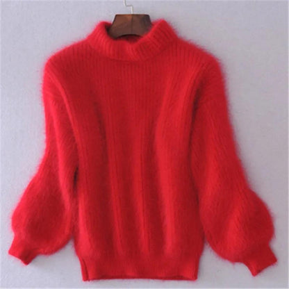 Soft Angora Sweater for Women, Casual