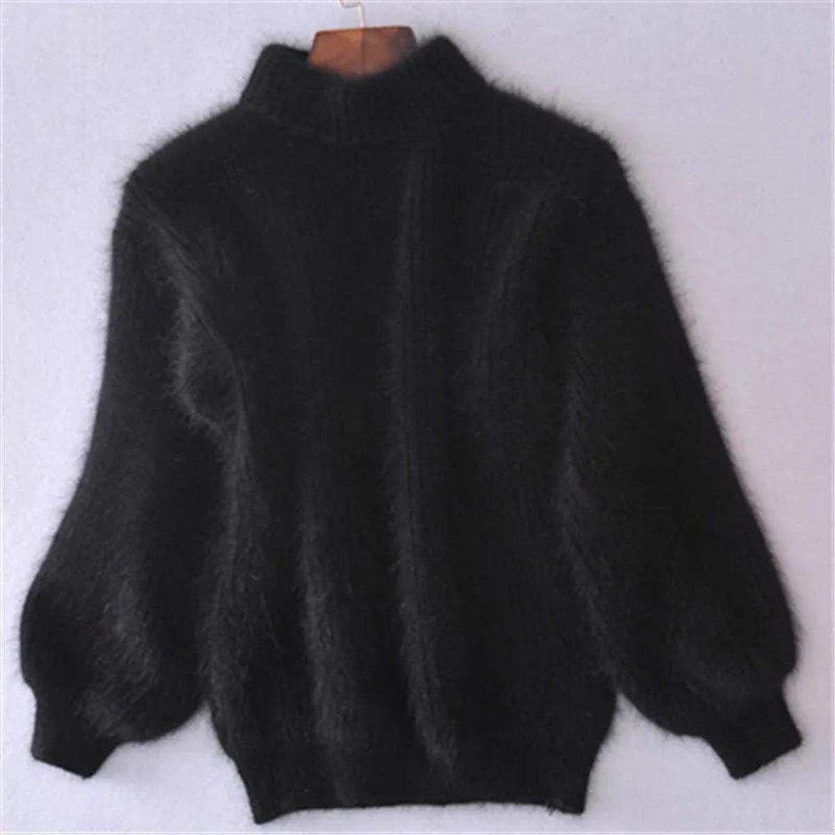 Soft Angora Sweater for Women, Casual