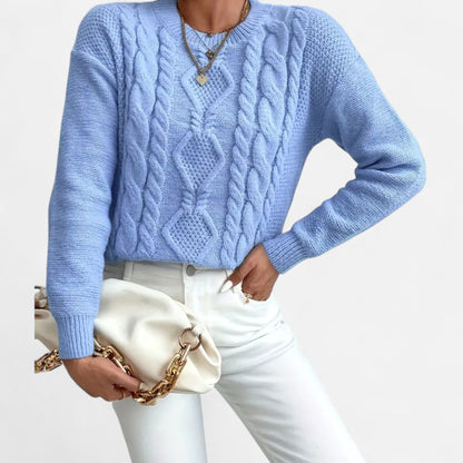 Grobstrick Pullover Bequem Damen